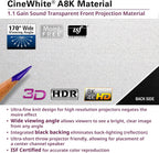Elite Screens AR138CA8K-WIDE Aeon CineWhite 138