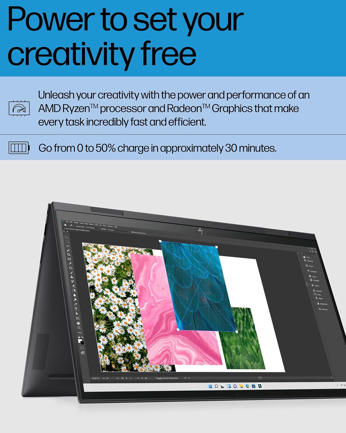 HP 15-eu1026nr ENVY x360 15" Ryzen 7 Convertible Laptop