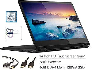Lenovo Flex 14 i3 Touchscreen 2-in-1 Laptop - Accessories Bundle
