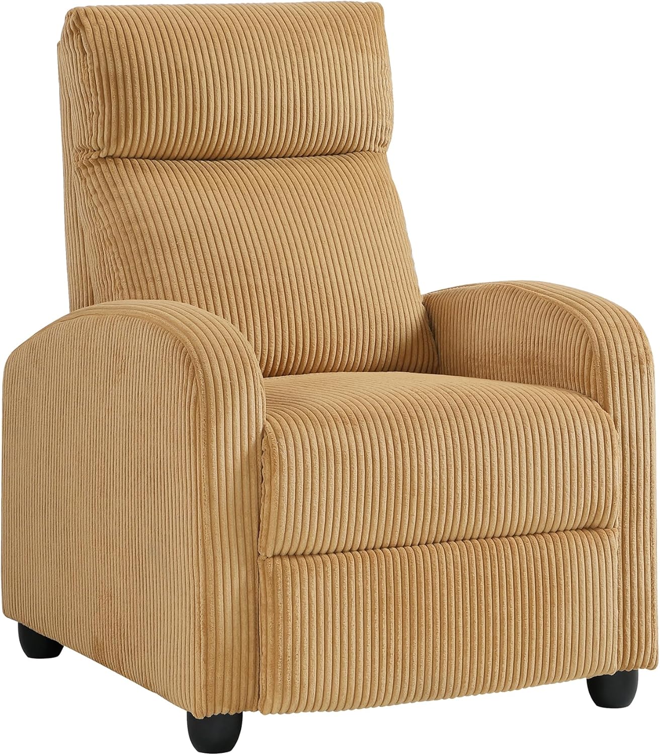 Lexicon 194840287162 Yellow Corduroy Pushback Recliner