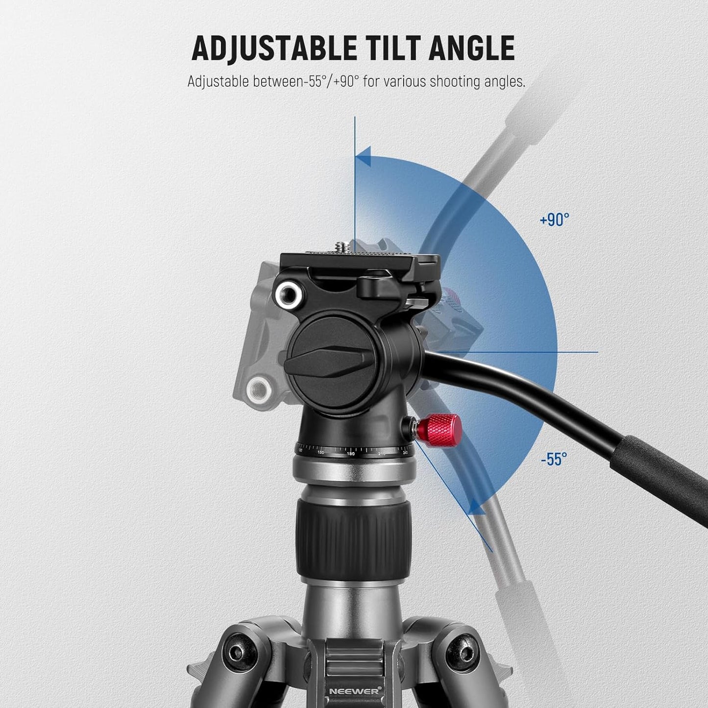 Neewer GM23 Fluid Tripod Head with Quick Release