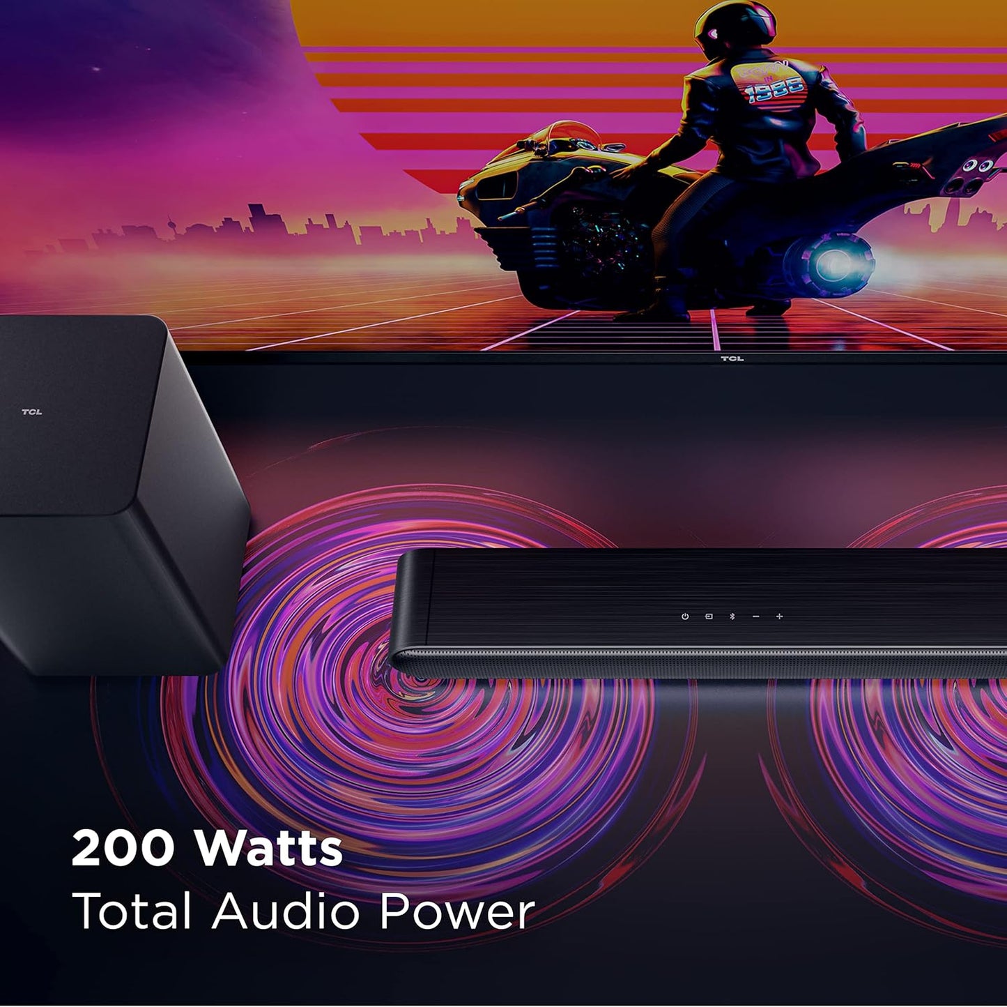 TCL S4210 2.1ch Sound Bar with Wireless Subwoofer (Renewed)