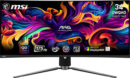 MSI MAG 341CQP QD-OLED 34" Curved Gaming Monitor