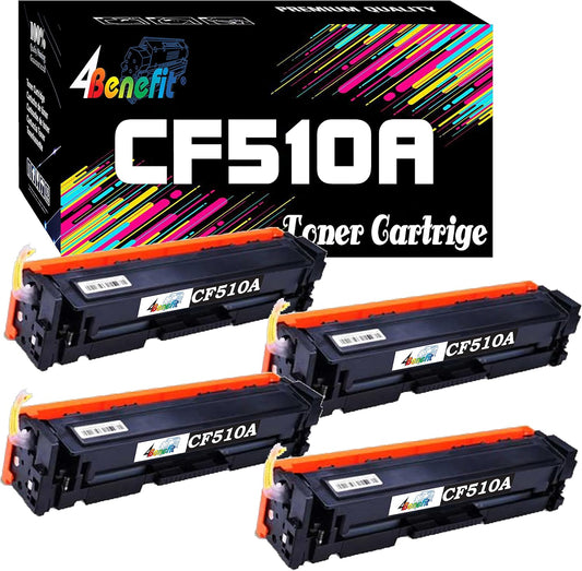 Dell CF510A(4B) 204A Black Toner Cartridge 4-Pack
