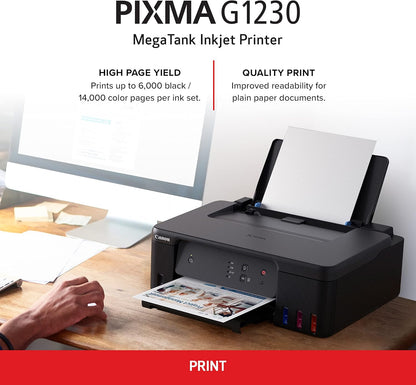 Canon 5809C002 PIXMA G1230 MegaTank Inkjet Printer - USB