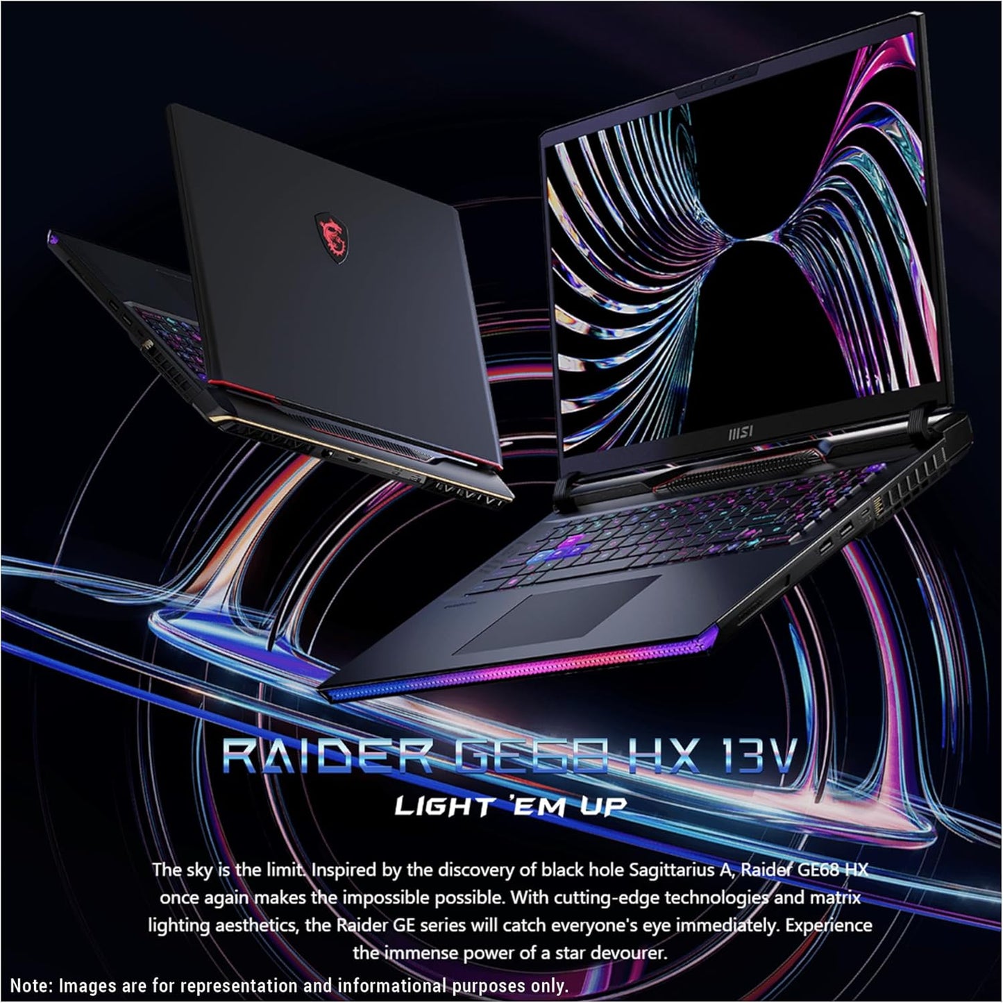 MSI GE68HX Raider i9 Gaming Laptop RTX 4070