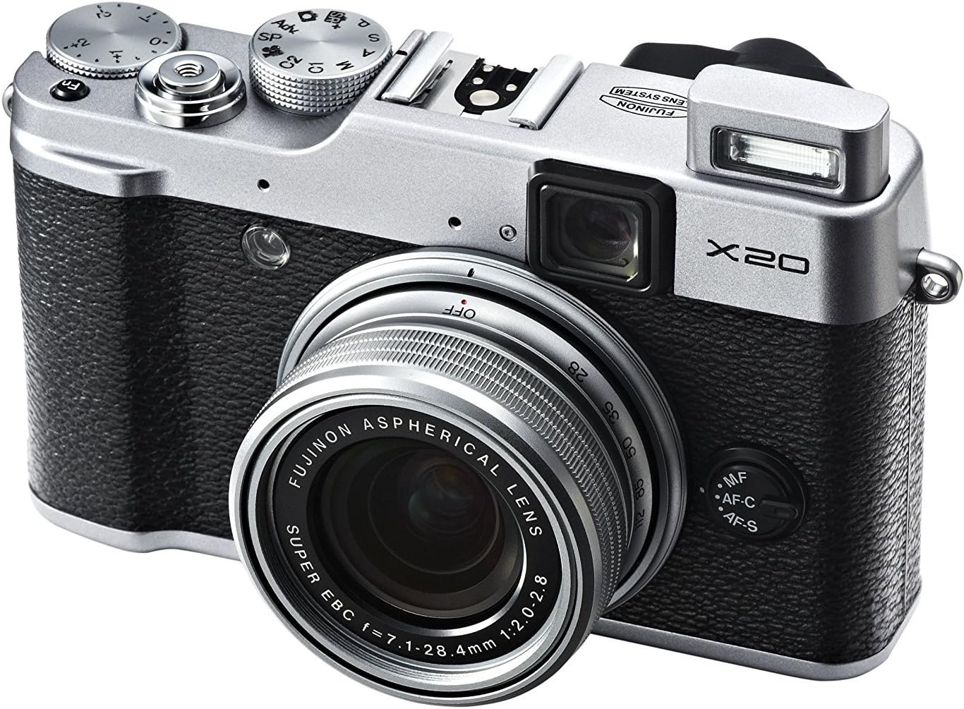 Fujifilm X20 Silver 12MP Digital Camera 2.8" LCD