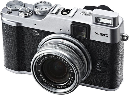 Fujifilm X20 Silver 12MP Digital Camera 2.8" LCD