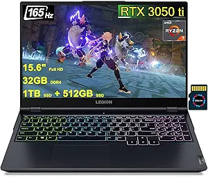 Lenovo Lenovo Legion 5 15" Gaming Laptop Ryzen 7, 32GB RAM, RTX 3050 Ti