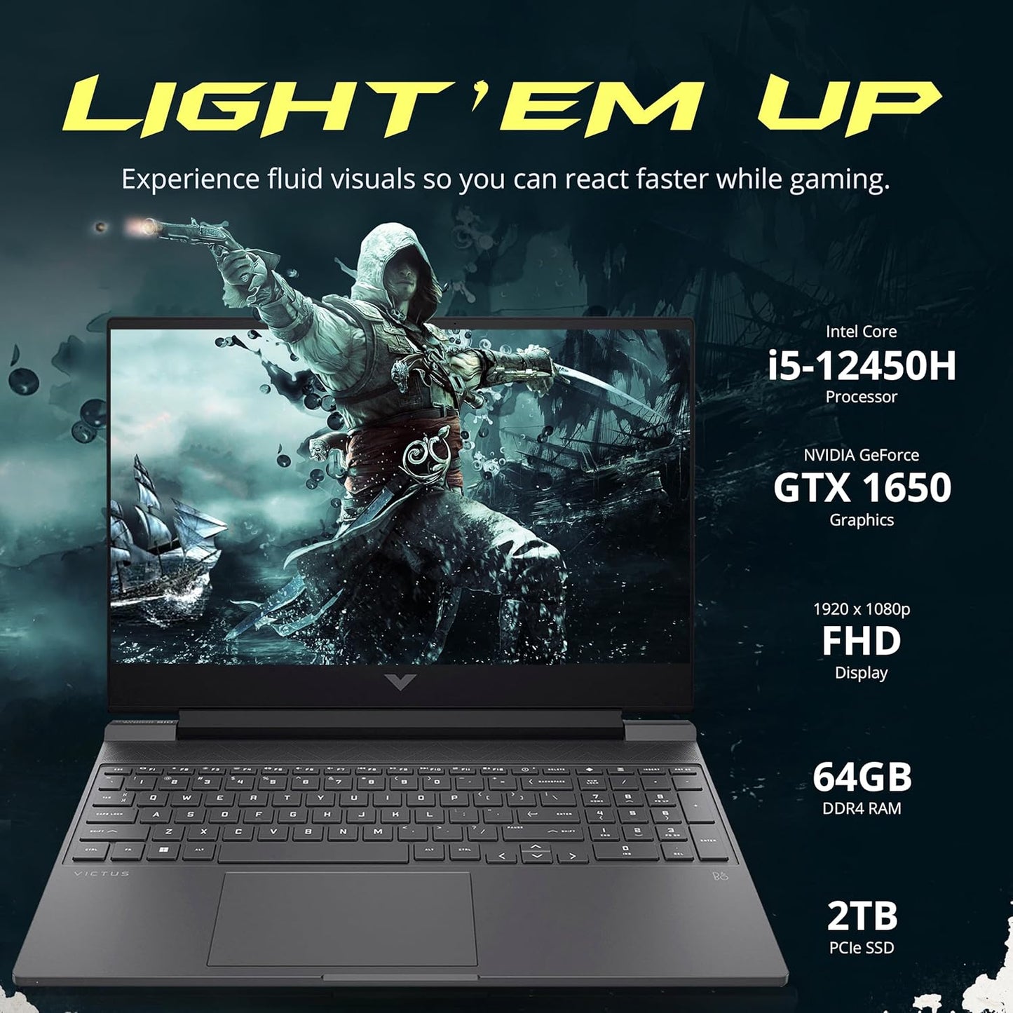 HP Victus 15.6" i5 GTX 1650 Gaming Laptop