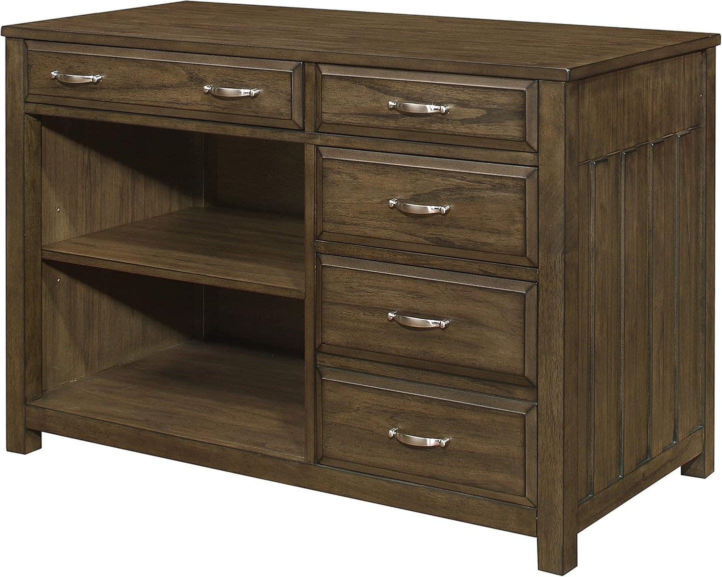 Lexicon 194840163541 Abbey 4-Drawer 44" Credenza - Brown Gray