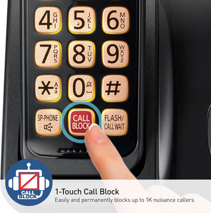 Panasonic KX-TGD810B Cordless Phone with Advanced Call Block