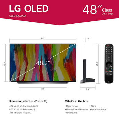 LG OLED48C2PUA 48" C2 Series OLED 4K Smart TV