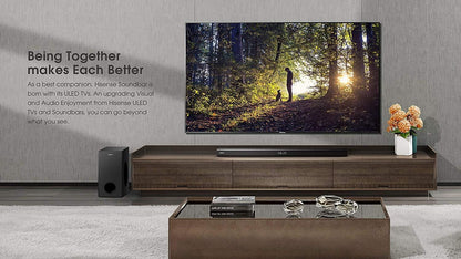 Hisense 85H6570G 85-Inch 4K Android Smart TV & Soundbar