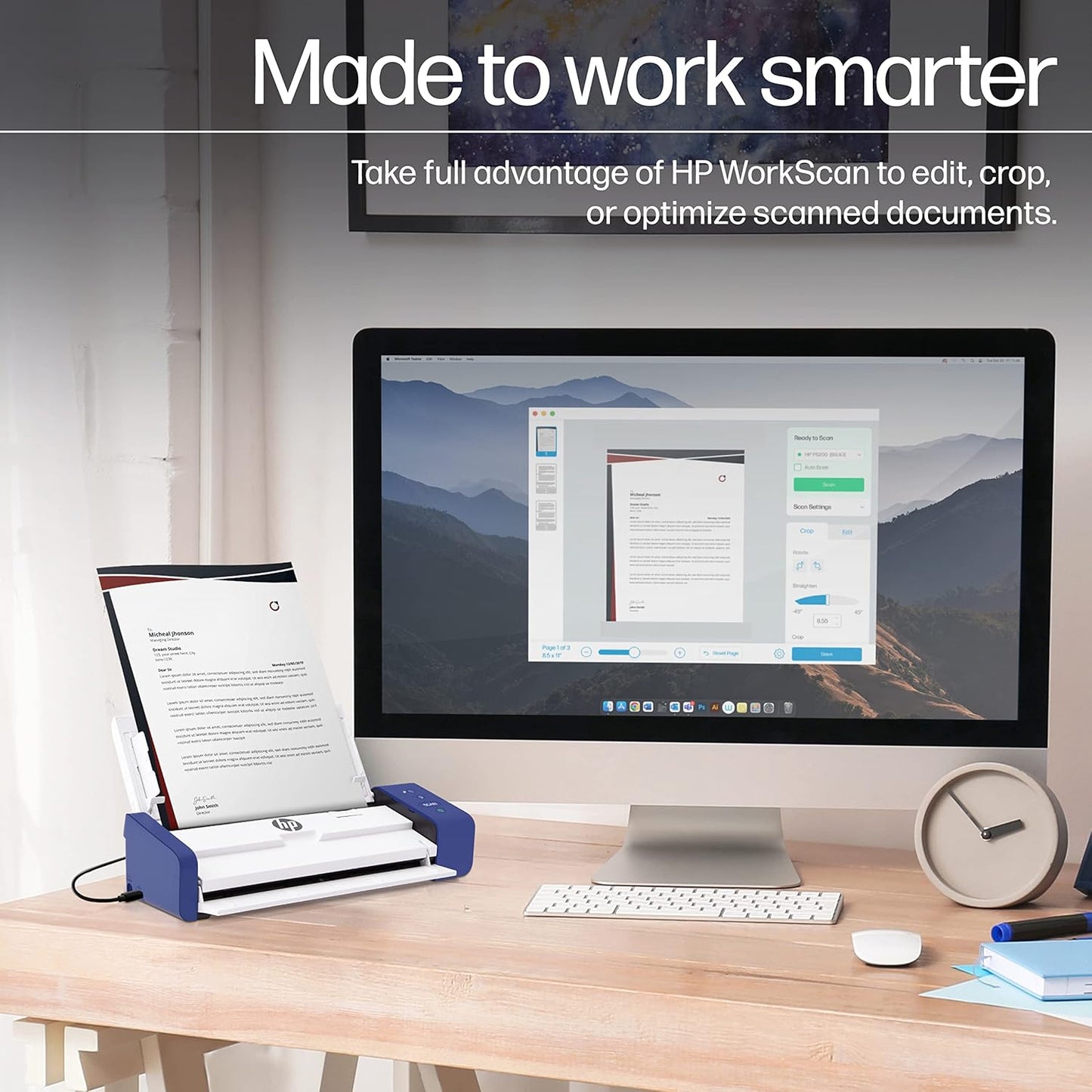 HP HPPS200 Portable Duplex Mobile Document Photo Scanner