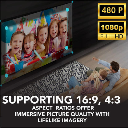 RCA RPJ060 Portable Projector with Bluetooth Speakers