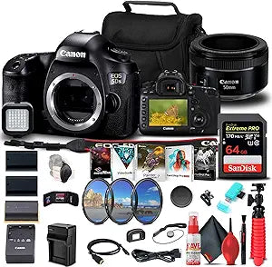 Canon 0581C002 EOS 5DS DSLR Bundle - Renewed 50.6MP Camera