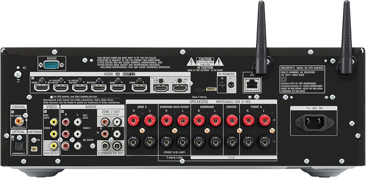 Sony STRZA810ES 7.2 Channel 4K AV Receiver