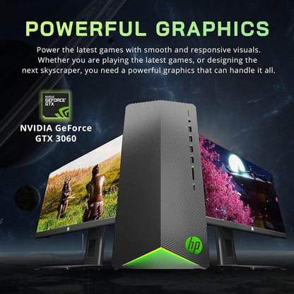 HP Pavilion Gaming Desktop RTX 3060, 32GB RAM