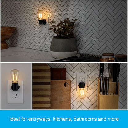 GE 38628 Vintage Edison LED Dusk-to-Dawn Night Light