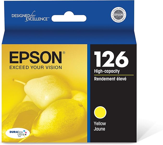 Epson T126420-S Yellow DURABrite Ultra Standard Ink Cartridge — main product image