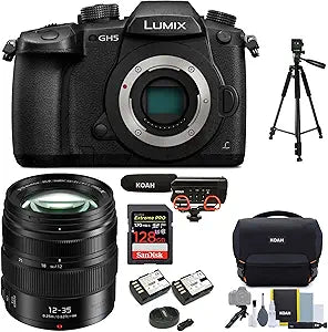 Panasonic DC-GH5KBODY Lumix GH5 4K Camera Bundle
