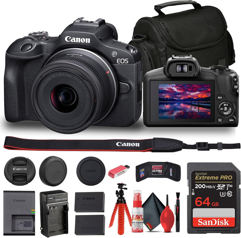 Canon 6052C012 EOS R100 Mirrorless 18-45mm Lens Kit — main product image