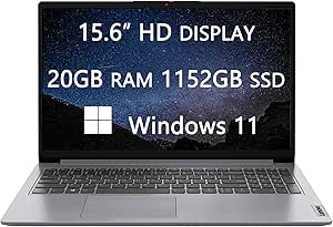 Lenovo 82R1006VUS Ideapad 1 15" HD Laptop Athlon Silver 20GB RAM 1152GB SSD