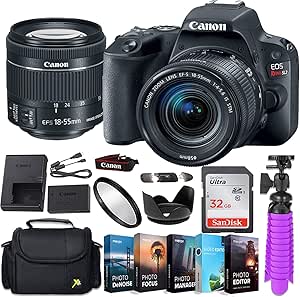 Canon EOS Rebel SL2 DSLR Camera 18-55mm Lens Accessory Bundle (Renewed)