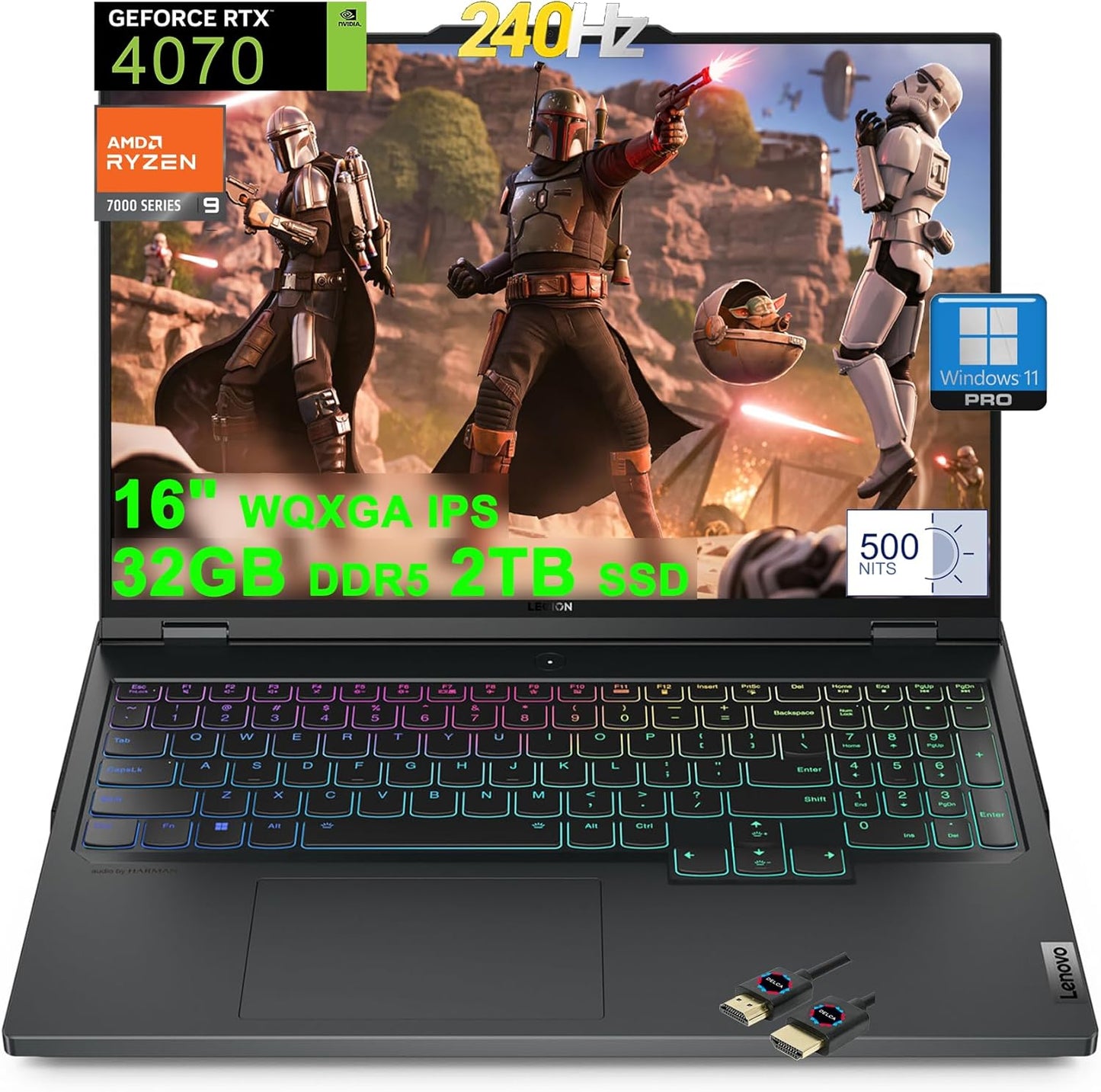 Lenovo Legion Pro 5 Ryzen 9 RTX 4070 Gaming Laptop