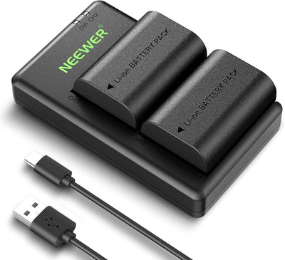 Neewer 10105006 LP-E6P Battery Charger Dual USB