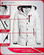 Spyder Girls' Long Length Puffer Jacket - Insulated Winter Coat