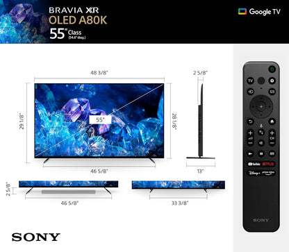 Sony XR55A80K 55" BRAVIA XR OLED 4K Google TV