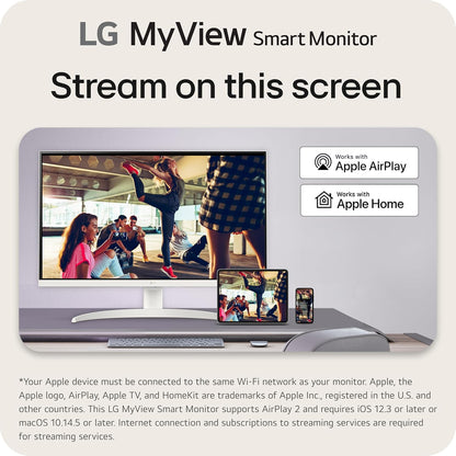 LG 27SR75U-W.AUS 27" 4K UHD Smart Monitor