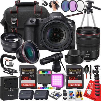 Canon EOS R5 Mark II 24-105mm Lens Bundle Renewed