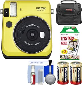 Fujifilm K-90588-01 Instax Mini 70 Instant Camera Kit Yellow