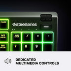 SteelSeries 64812 Apex 3 RGB Gaming Keyboard - Renewed