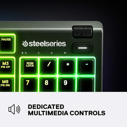 SteelSeries 64812 Apex 3 RGB Gaming Keyboard - Renewed