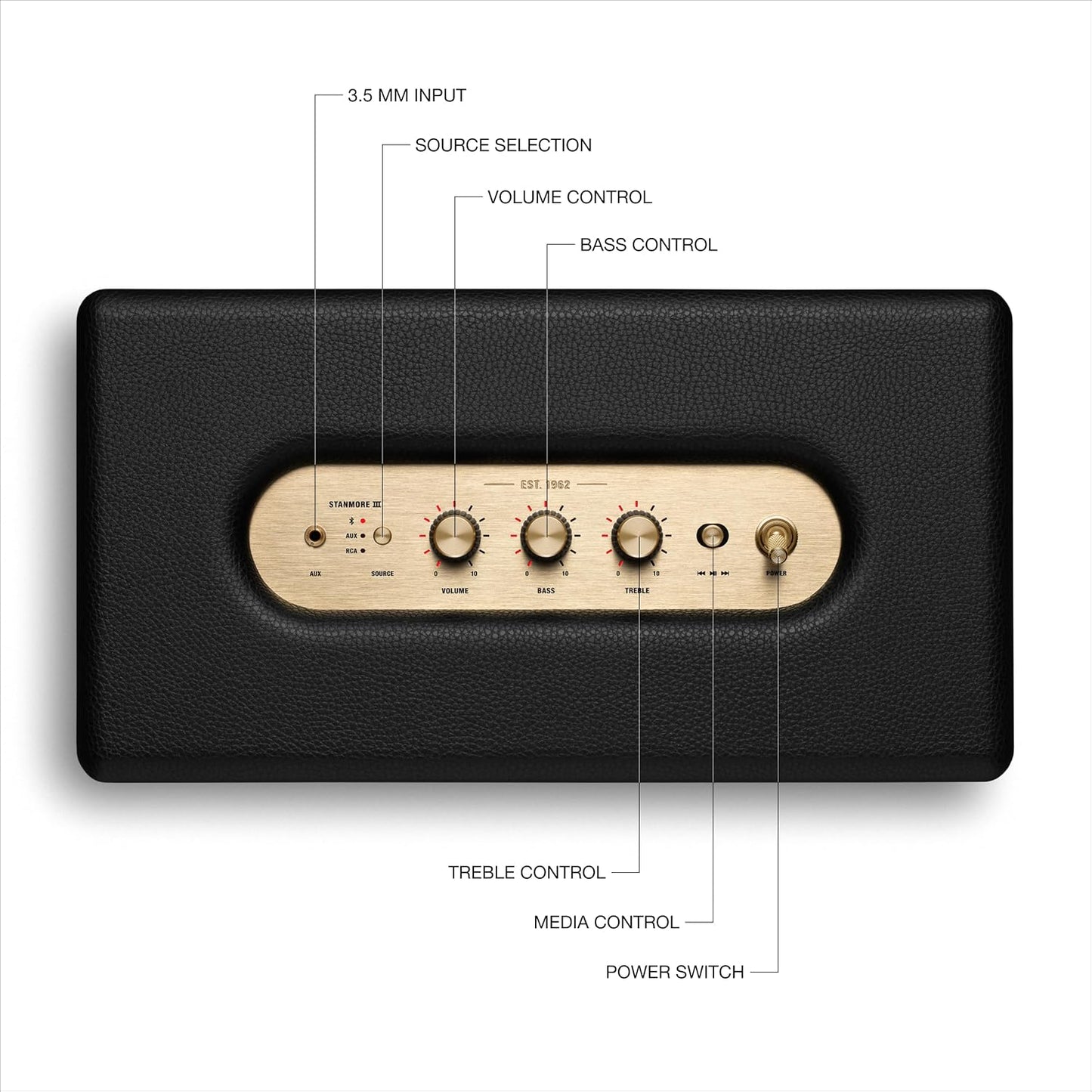 Marshall 1006014 Stanmore III Bluetooth Wireless Speaker Black