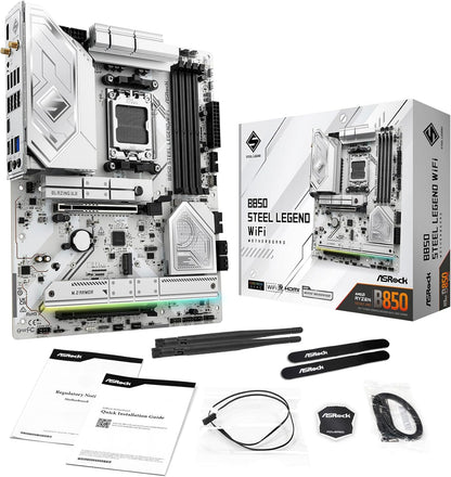 ASRock B850 Steel Legend WiFi AMD Ryzen Motherboard