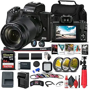 Canon 4728C001 EOS M50 Mark II Mirrorless Camera Kit (Renewed)