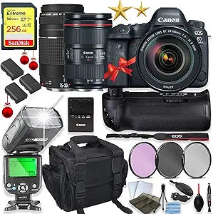 Canon canon,eos 6D Mark II DSLR Lens Holiday Bundle