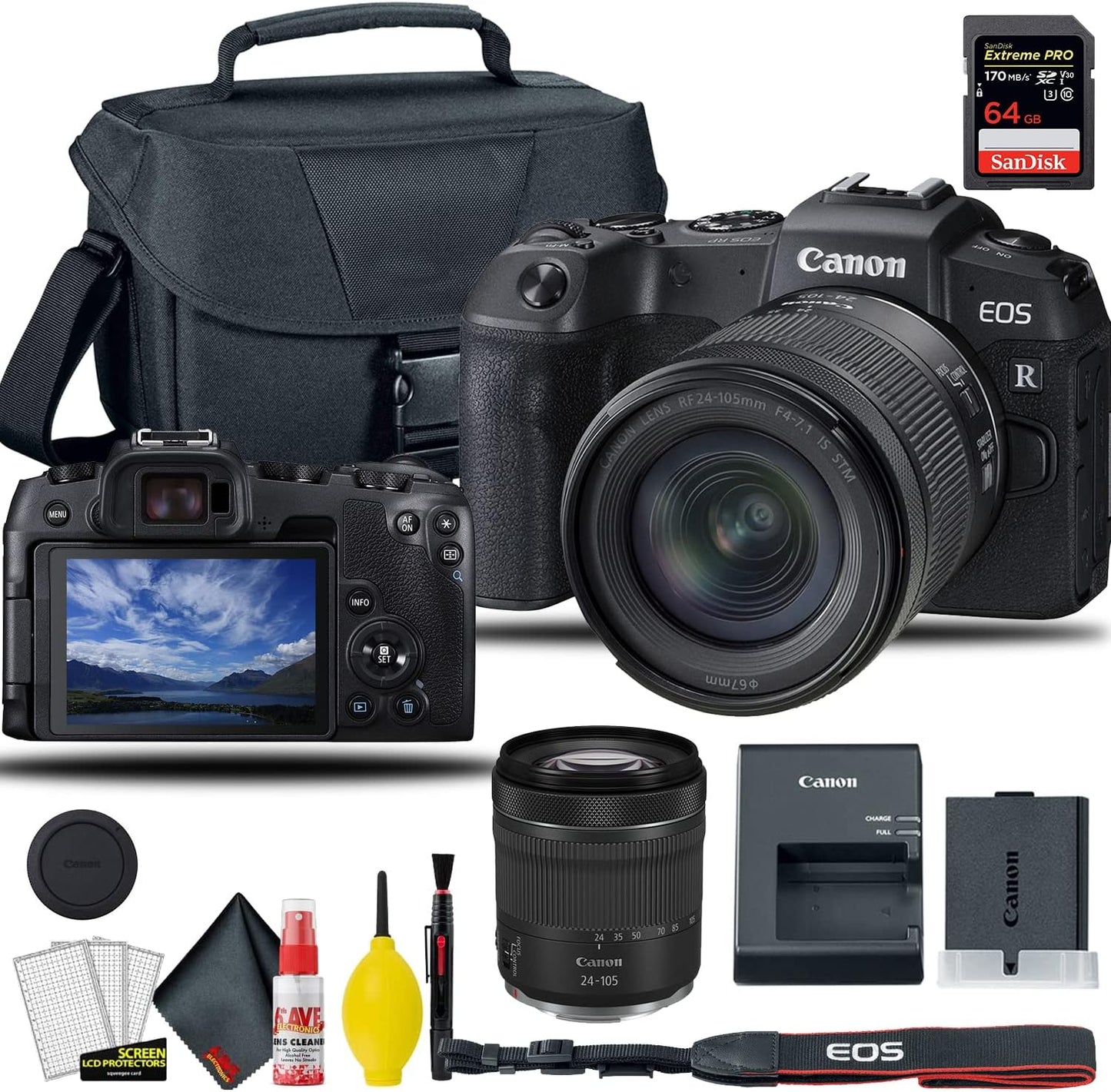 Canon 3380C132 EOS RP - Mirrorless Camera + 24-105mm Lens (Renewed)