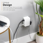 GE UltraPro 5-Outlet Extender USB Wall Tap Surge Protector