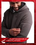 Spyder Hoodie Men's Sherpa Lined Fleece Zip Up Jacket