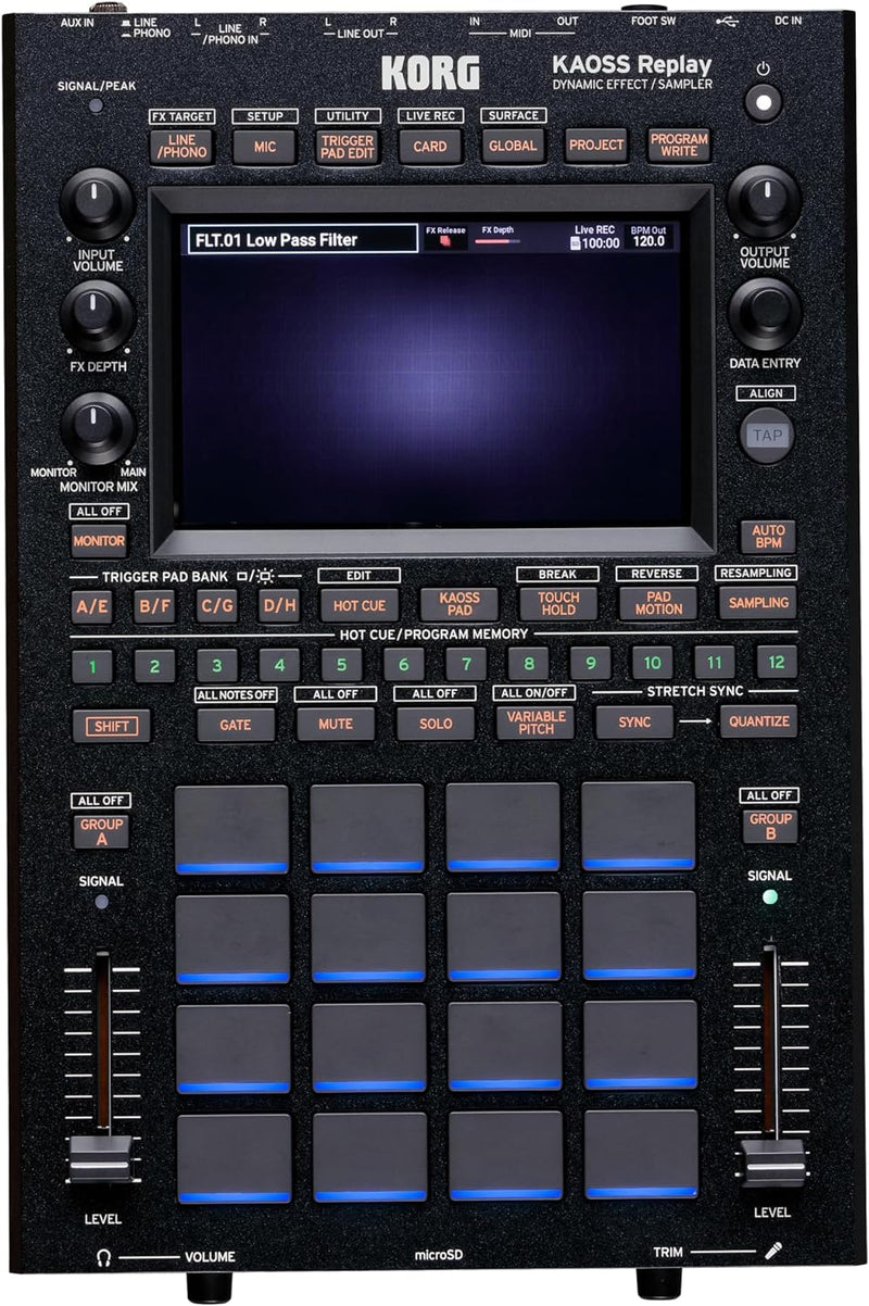 Korg KAOSSREPLAY DJ Effects Sampler Touchpad Controller — main product image