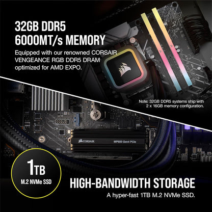 Corsair CS-9050100-NA Vengeance a7400 Gaming PC RTX 4070 Super