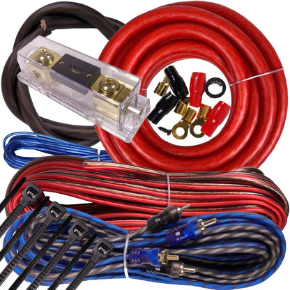 Gravity BGR-KIT4-R-PK2-3000W 4 Gauge Amplifier Kit