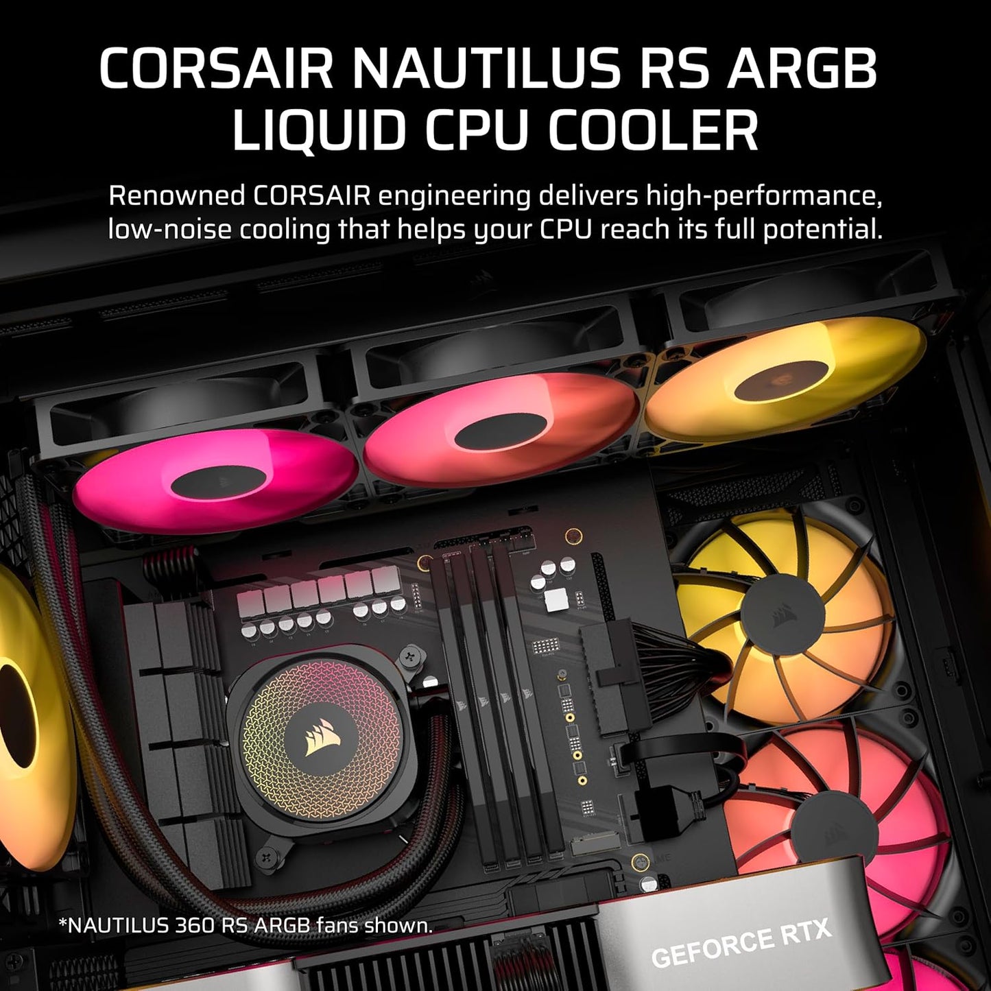 Corsair CW-9060092-WW Nautilus 240 RS ARGB Liquid CPU Cooler