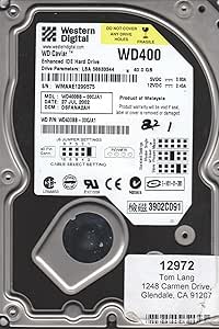 Western Digital WD400BB-75JHA0 40GB IDE Hard Drive